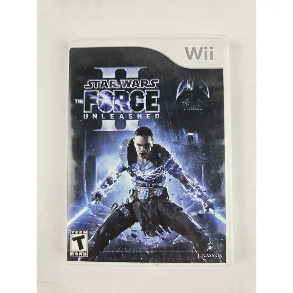 Nintendo Wii Lot Star Wars Games Clone Wars, Complete Saga, Force Unleashed II